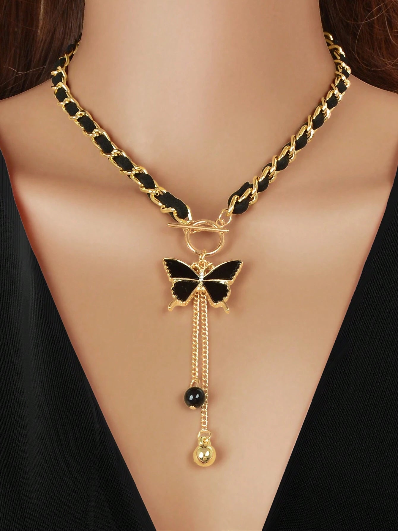 Colar Butterfly Noir